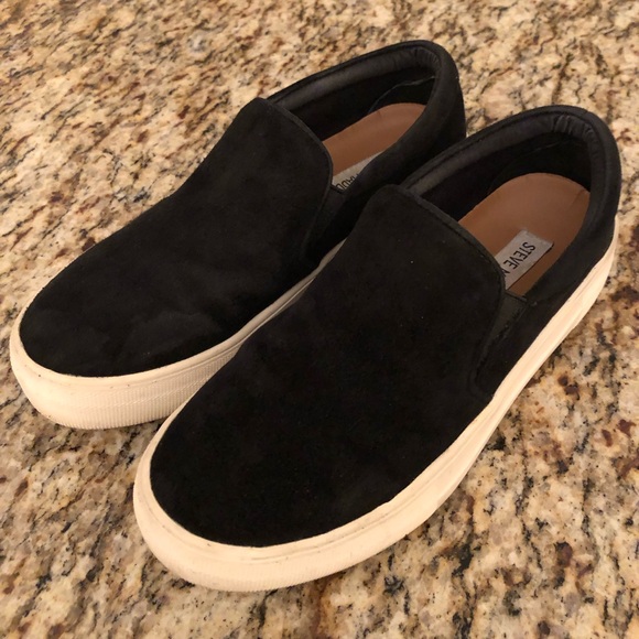 Steve Madden Shoes - Steve Madden Gills ▪️Black▪️Suede Slip-On Sneakers - Size 6️⃣